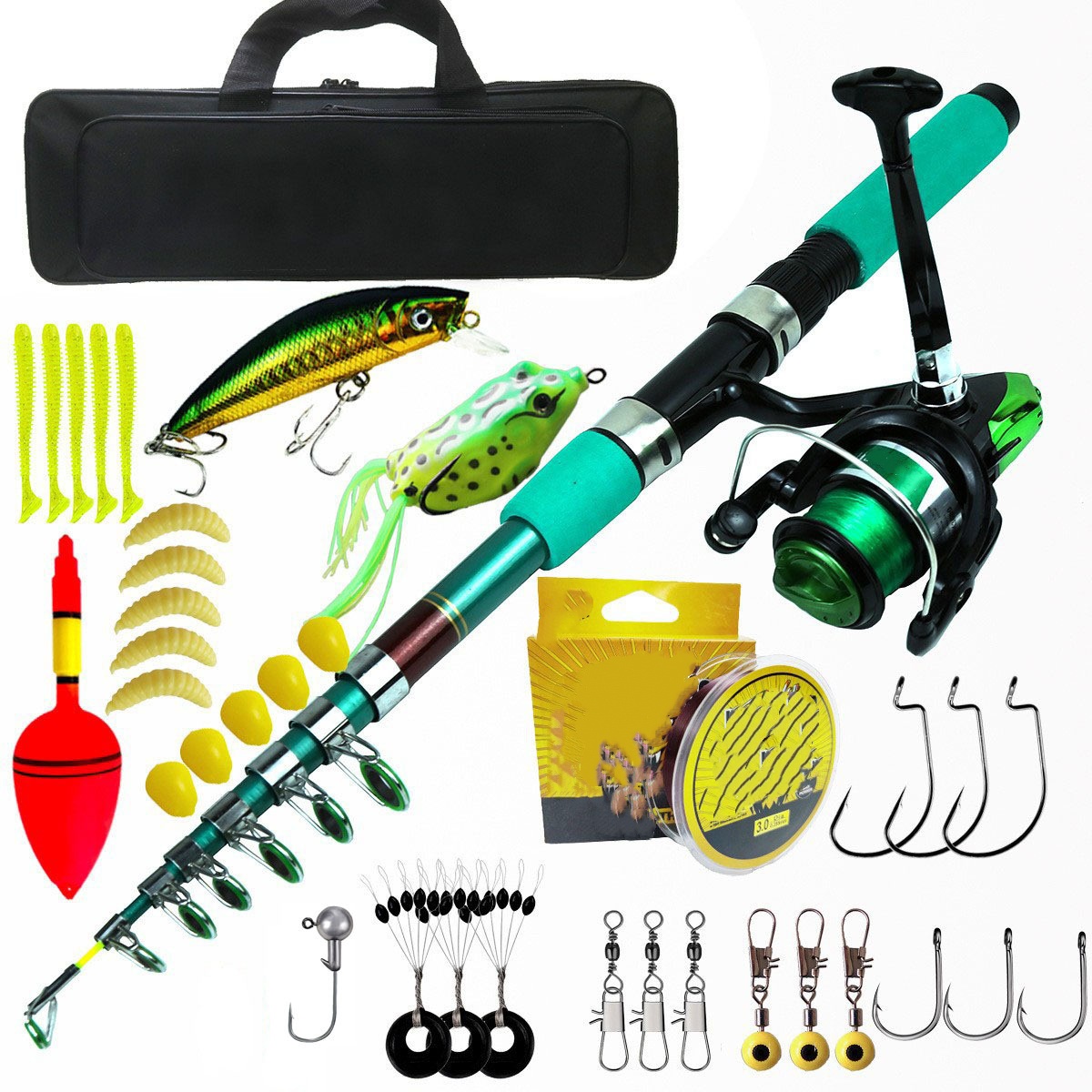 Reel Bag - Kit Canna da Pesca Telescopica Ultraleggera