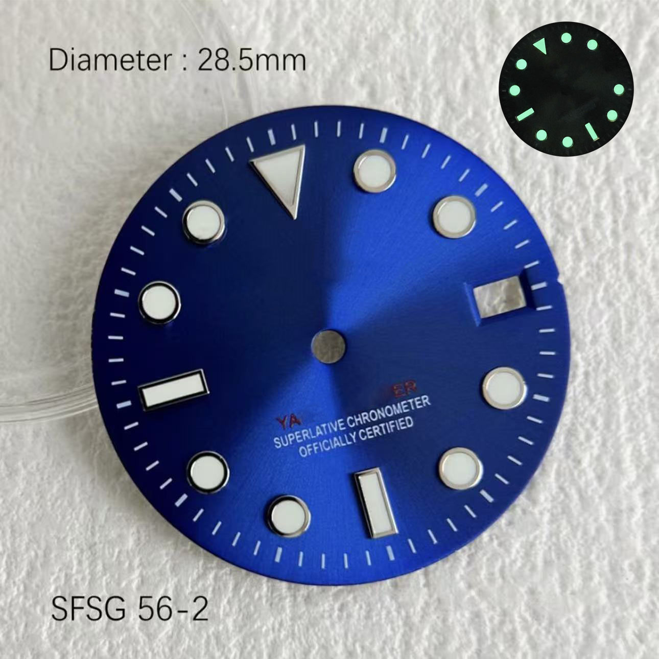 Quadrante SUB 28.5mm NH35 Verd - Reel Case recensione e prezzo